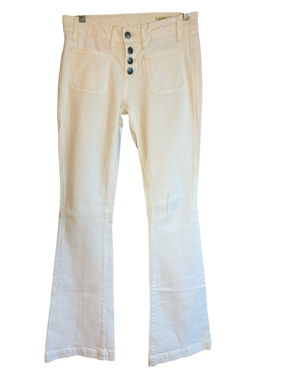 Y2K Vintage Revolution Sample Jeans Ropa Siete Leguas white hipster boot sz 26 - Picture 2 of 16